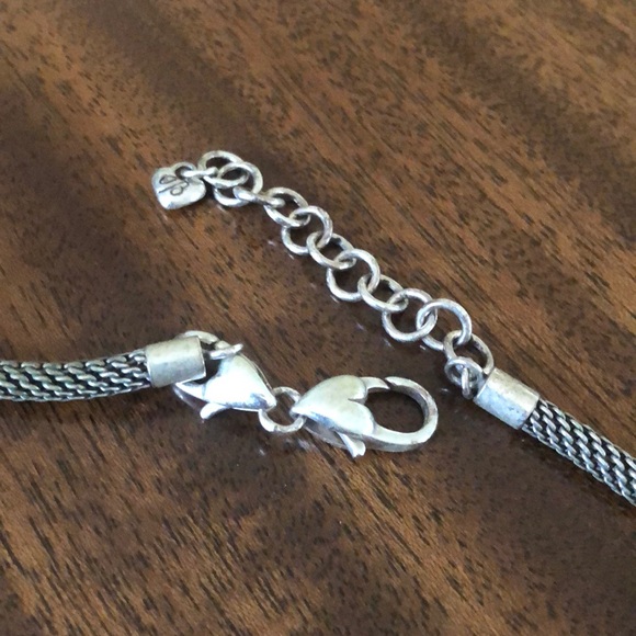 Vintage Retired Brighton Large Mesh Link  Add A Charm  Necklace - Picture 8 of 14